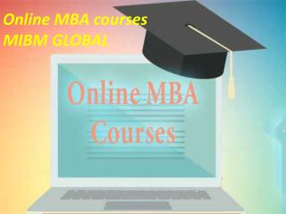 Online MBA courses MIBM GLOBAL