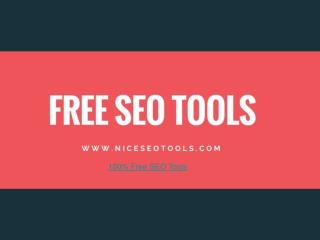 List of the 100% Free SEO Tools