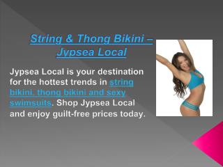String & Thong Bikini – Jypsea Local