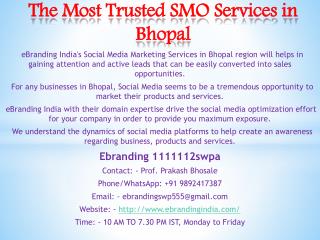 6.The Most Trusted SMO Services in Bhopal