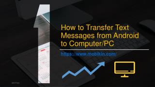 How to Transfer Text Messages from Android to Computer/PC
