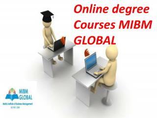 Online degree courses and training courses available