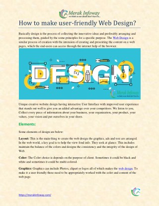 HOW TO MAKE USER-FRIENDLY WEB DESIGN?