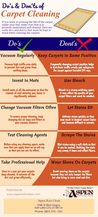 Do's & Dont's Of Carpet Cleaning