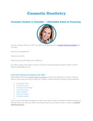 Cosmetic Dentistry