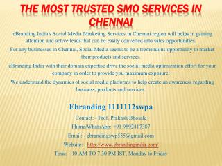 4.The Most Trusted SMO Services in Chennai