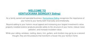 Commercial and residential siding, roofing contractor, Seamless gutters at Louisville KY