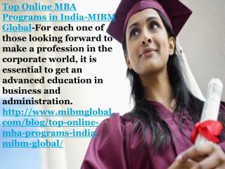 Top online mba programs in India Post Graduate Diploma