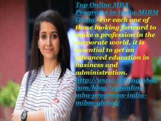 Top online mba programs in India with MBA