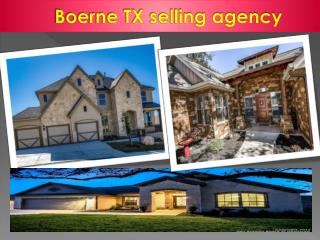 Boerne TX selling agency