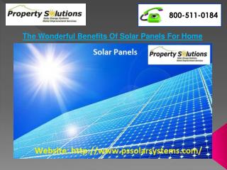 The wonderful benefits of solar panels for home