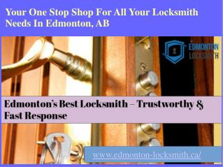 Emergency Locksmith Services In Edmonton