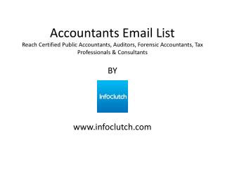 Accountants Email List