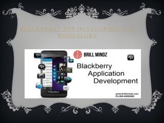 BlackBerry App Development in bangalore