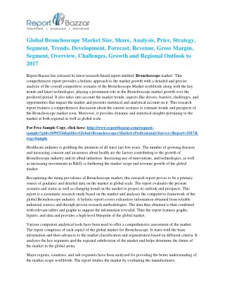 Global Bronchoscope Market – Key Futuristic Trends and Opportunities 2017