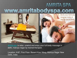 Amrita Body Spa Malviya Nagar Delhi