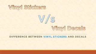 Difference Between Decals and Stickers