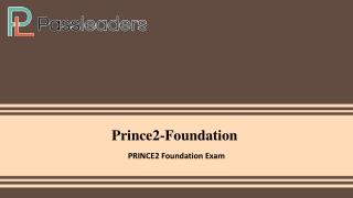 Prince2 foundation Updated Exam PDF (Questions & Answers) - Prince2-Foundation Passleader