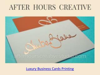 Luxury Business Cards