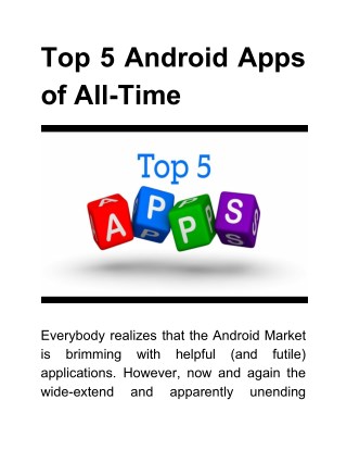 Top 5 Android Apps of All-Time