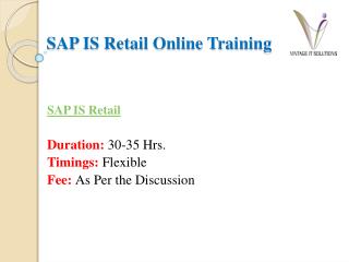 SAP IS Retail PPT