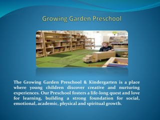 Growing Garden Preschool