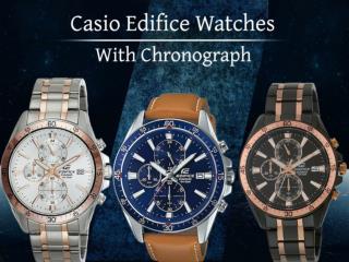 Casio Edifice Watches With Chronograph
