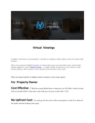Virtual Viewings