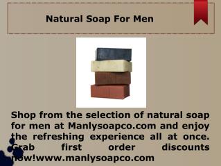 Homemade Soap For Men