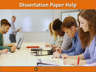 Dissertation Paper Help