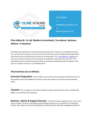 Clive Atkins & Co Ltd