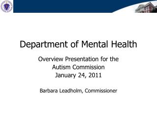 Department of Mental Health