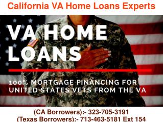 California VA Home Loans Experts @ 323-705-3191