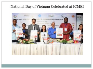 National Day of Vietnam Celebrated at ICMEI