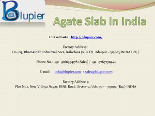 Agate Slab in India