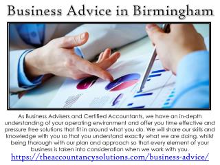 Quality Business Advice in Birmingham | Accountancy Solutions