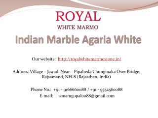 Indian Marble Agaria White