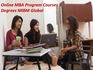 Online MBA Program Courses Degrees In Noida