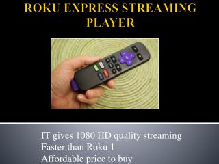 How to setup Roku streaming player