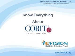 COBIT 5 Foundation Training & Certification Course - ievision.org