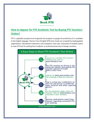 How to Appear for PTE Academic Test with PTE Voucher?