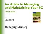 Managing Memory