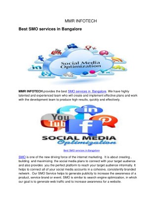 Best SMO services in Bangalore