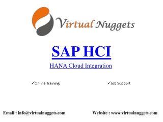 SAP HCI Online Training