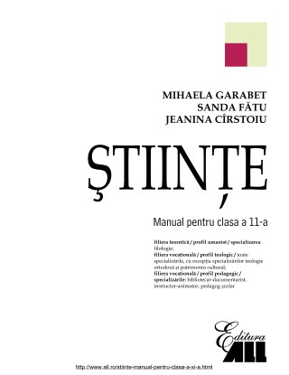 Manual stiinte clasa XI editura ALL