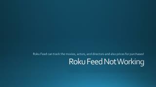 Roku Feed Not Working?