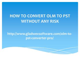 Convert Outlook Mac OLM to Outlook PST