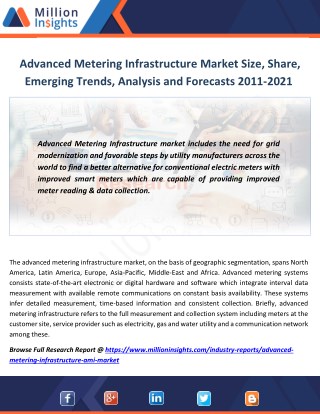 Advanced Metering Infrastructure Market Size, Share, Emerging Trends, Analysis and Forecasts 2011-2021