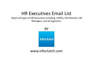 HR Executives Email List