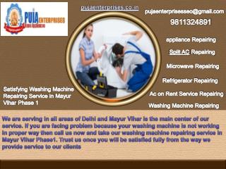 Washing machine service in Mayur Vihar phase 3